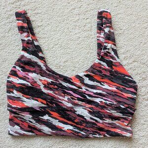 EUC Lululemon Lunar New Year Align Reversible Bra 4 A/B cup Tiger Tide Smoky Red